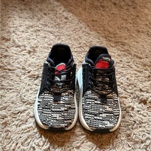 Adidas Black and White Sneakers Modern Knit Design